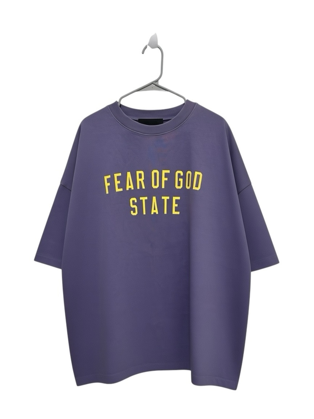 Fear of God Essentials State Tee Heavyweight Purple Shirt Size L NWT